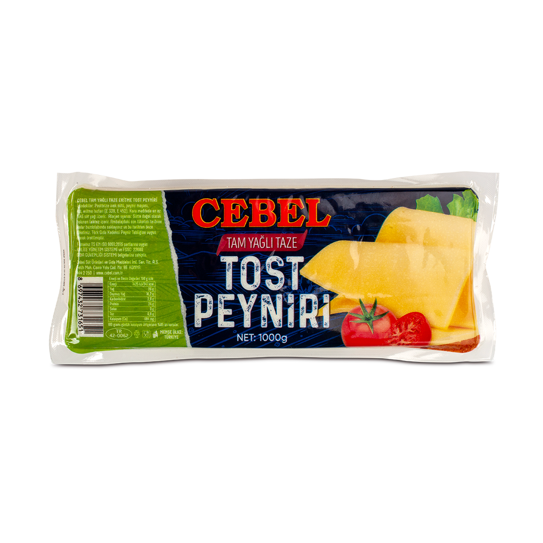 Tam Yağlı Tost Peyniri  1000 gr