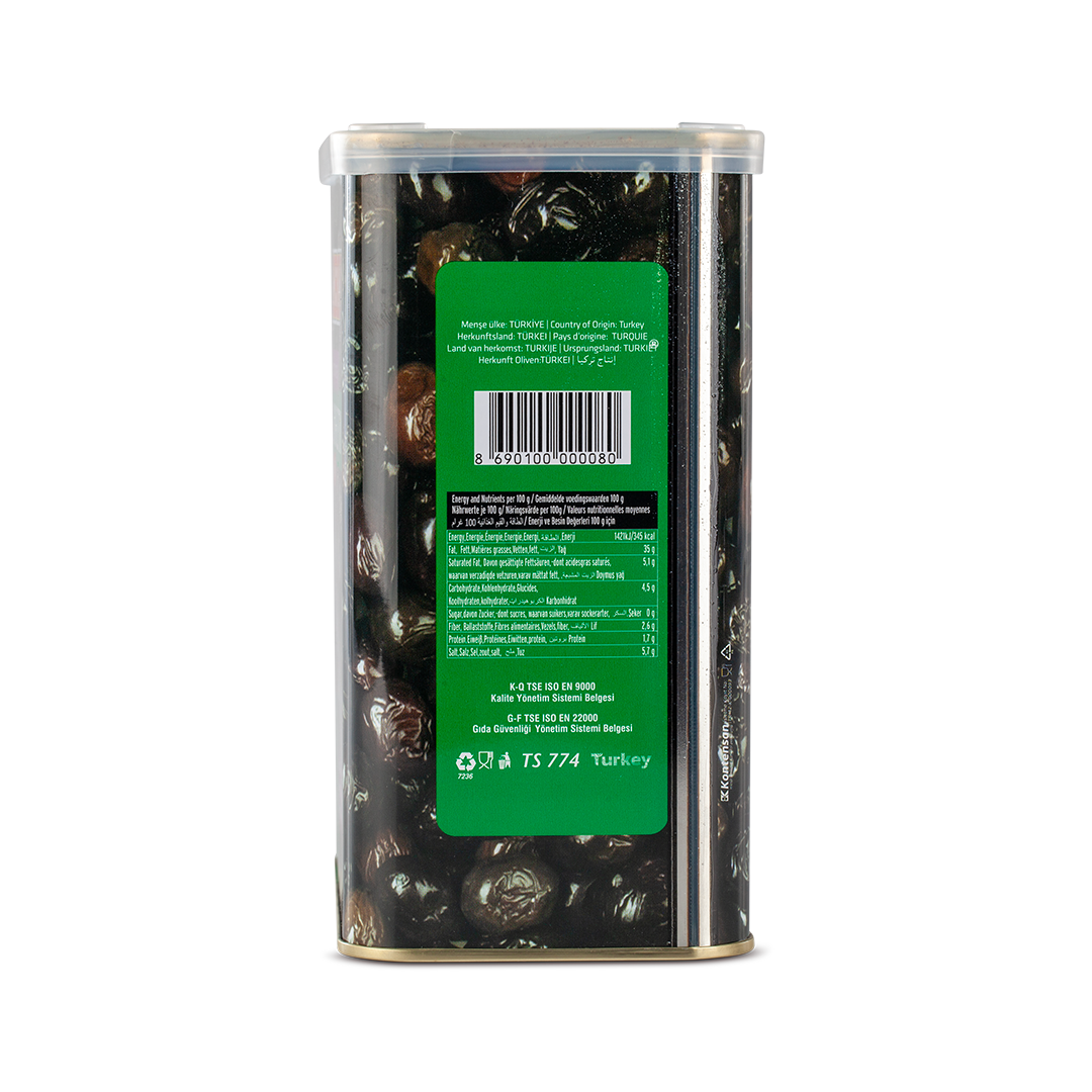 Siyah Zeytin S Kalibre 321-350 1500 gr Tnk