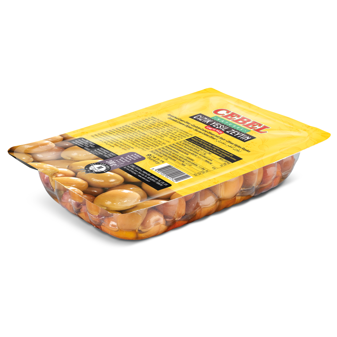 Yeşil Zeytin Çizik M Kalibre 261-290 200 gr Vak.