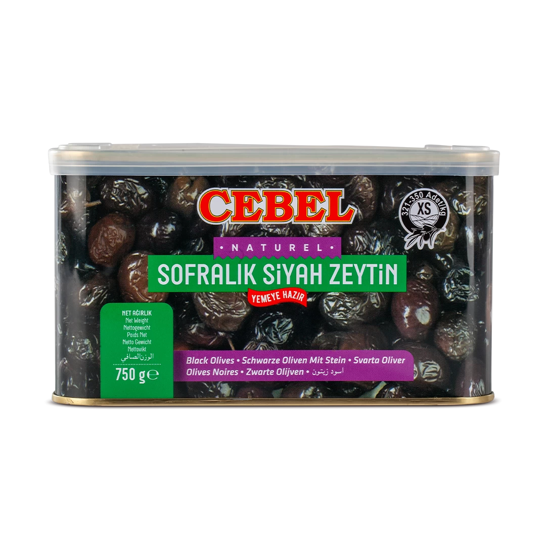 siyah zeytin s kalibre 321-350 750 gr tnk